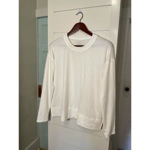 Lucky Brand White Soft Loose Sweater